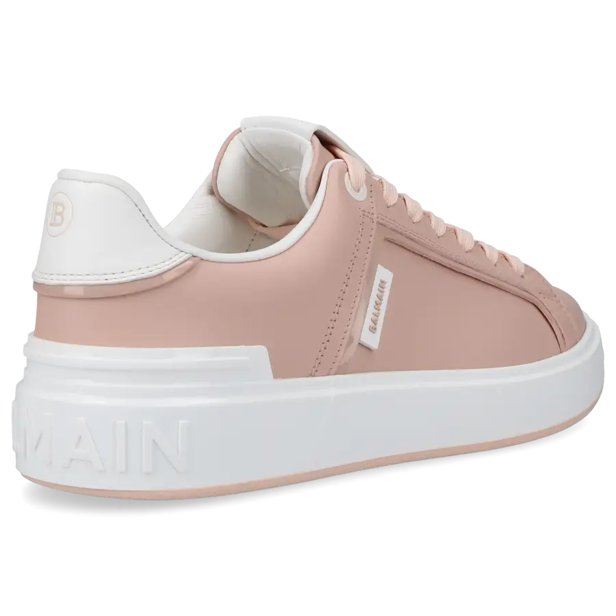 Balmain - Sneaker low B-COURT Kalbsleder - beige