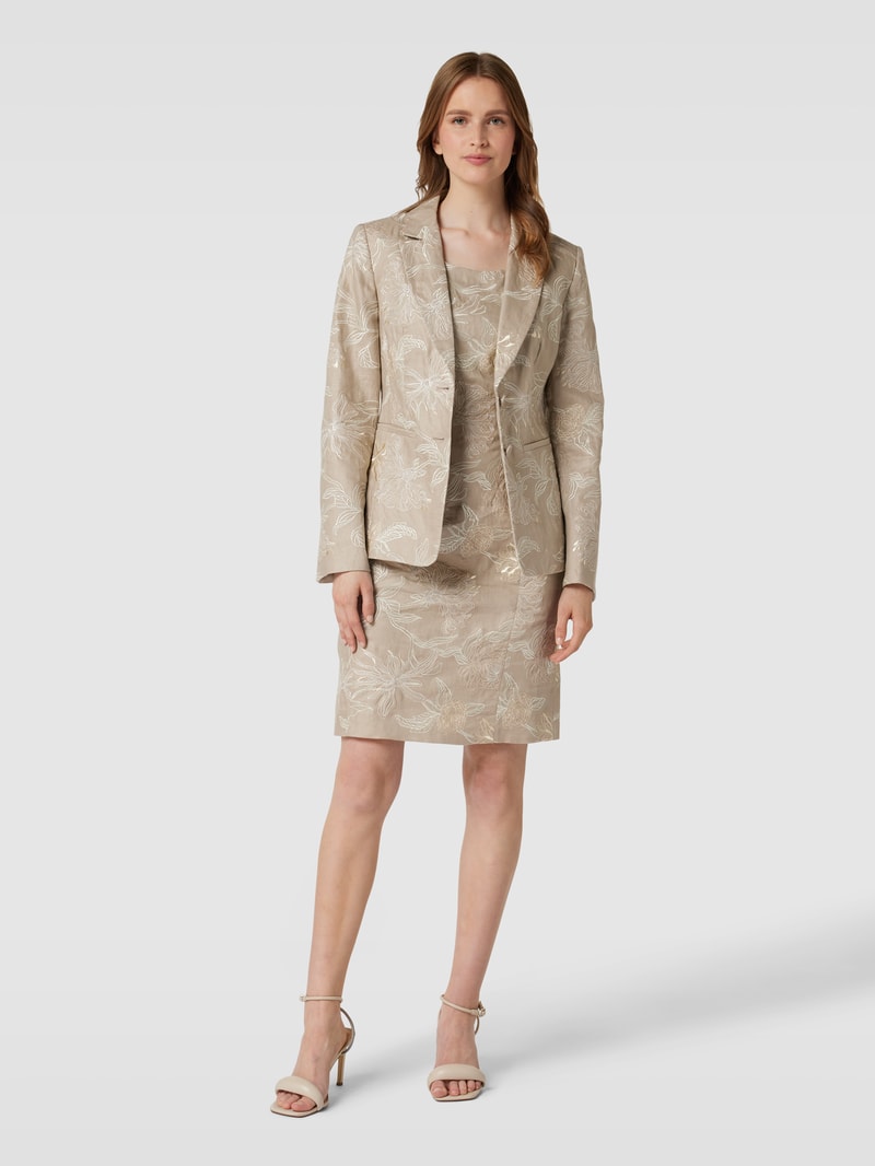 Blazer mit Allover-Print in sand