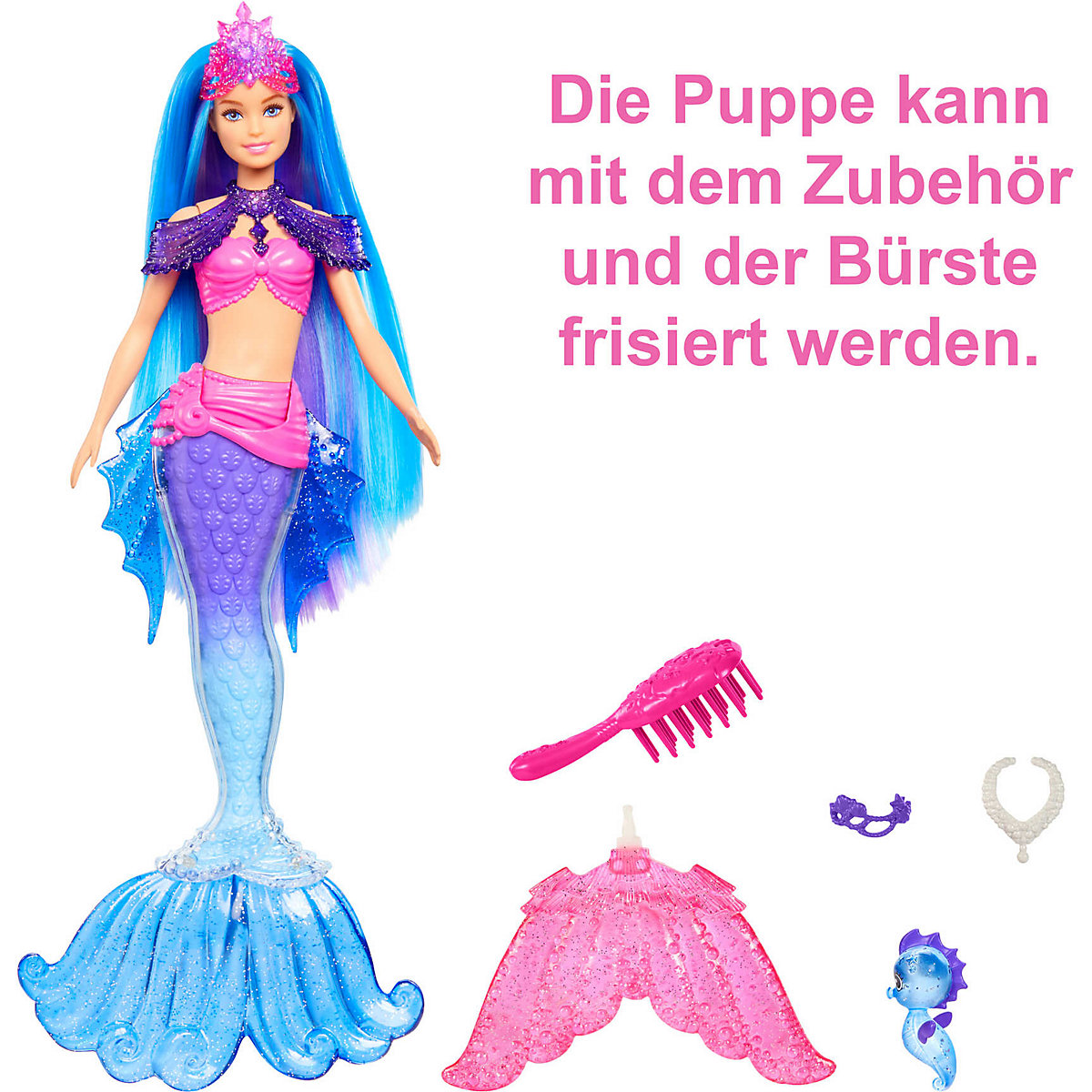 Barbie "Meerjungfrauen Power" Malibu Puppe (blaue Haare) mit Zubehör