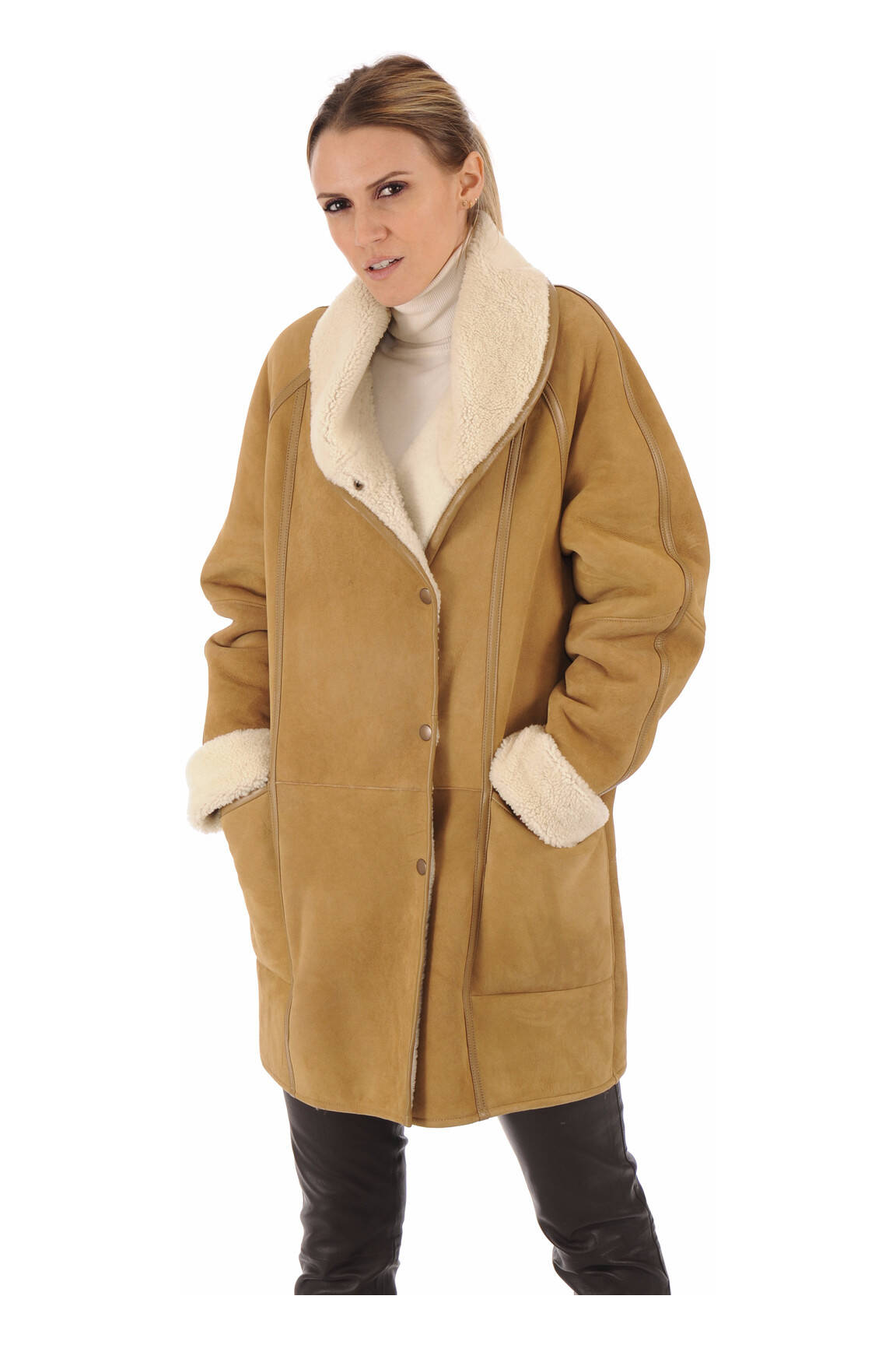 La Canadienne Manteaux Longs Femme couleur marron