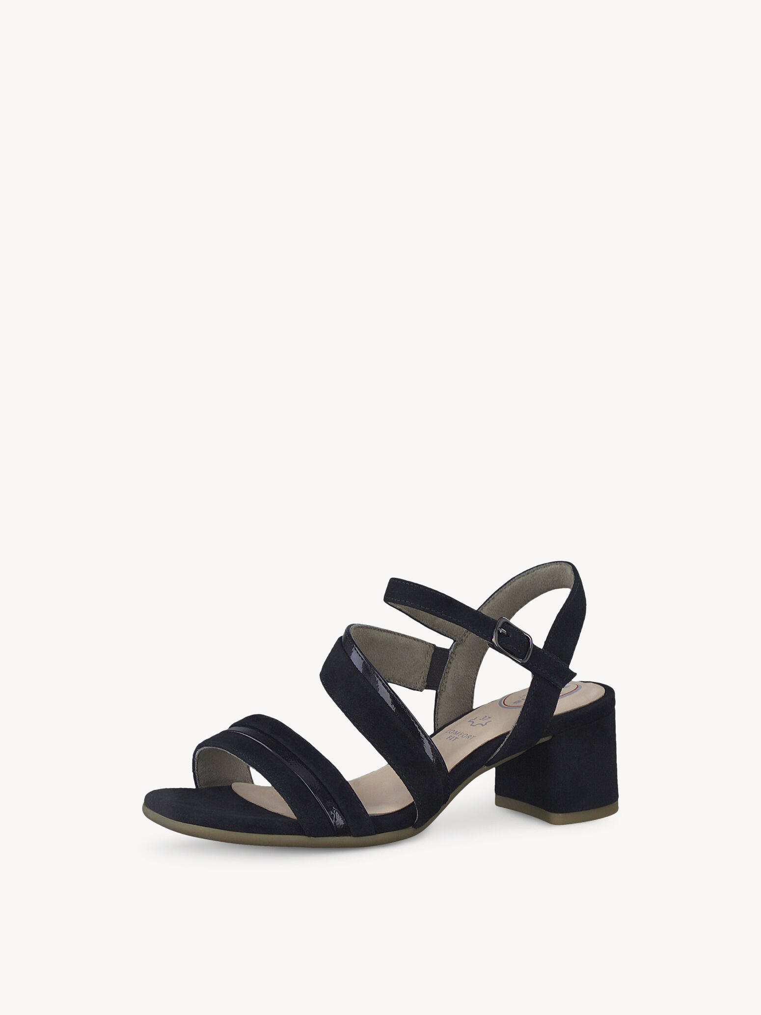 Sandale à talon - bleu