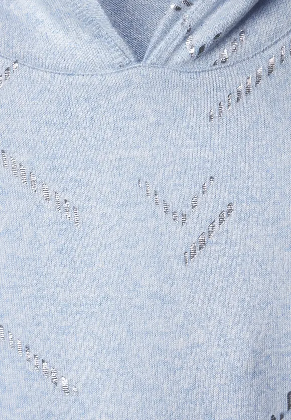 CECIL Hoodie Shirt mit Folienprint