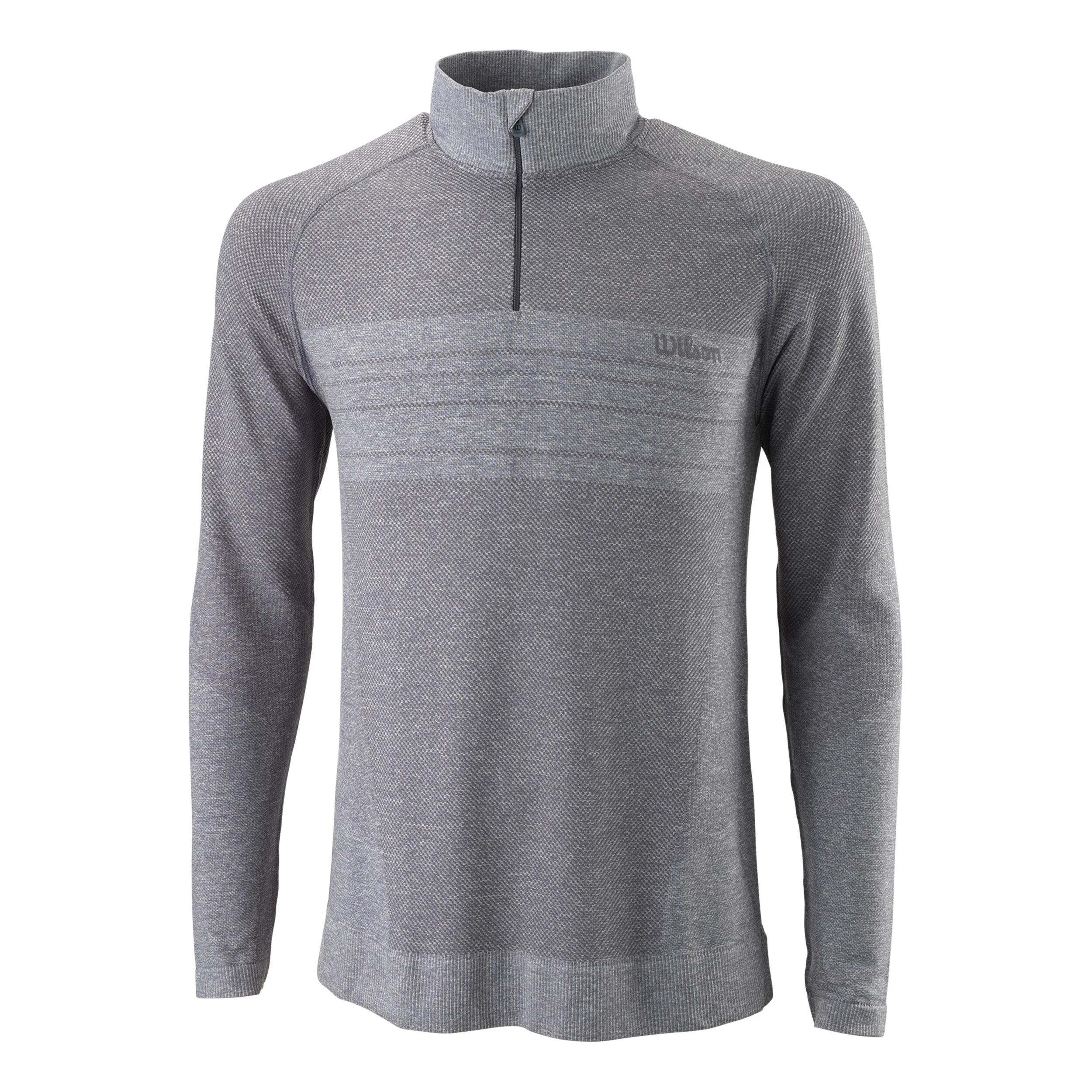 Seamless 1/4 Zip Longsleeve Herren - Grau