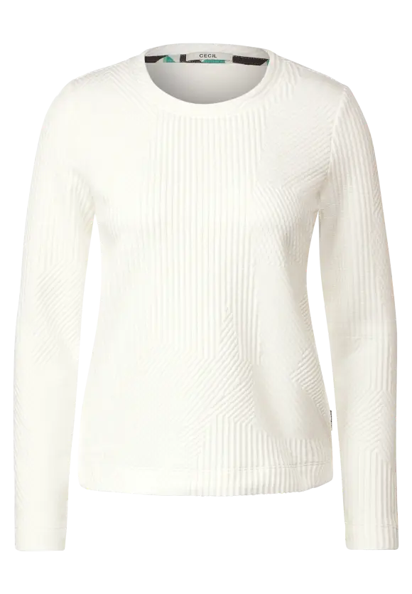 CECIL Langarmshirt mit Struktur
