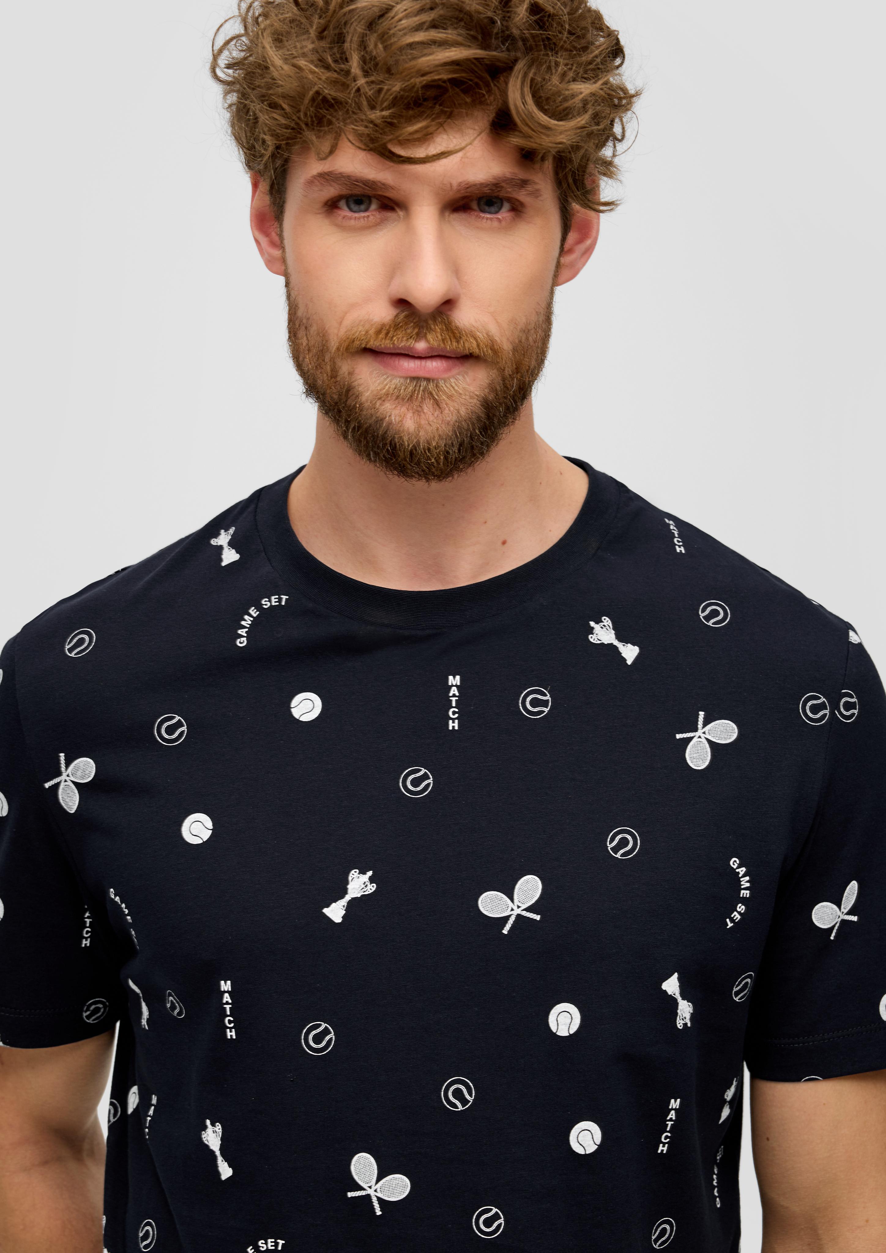 Baumwollshirt mit All-over-Print  2141463-59A6