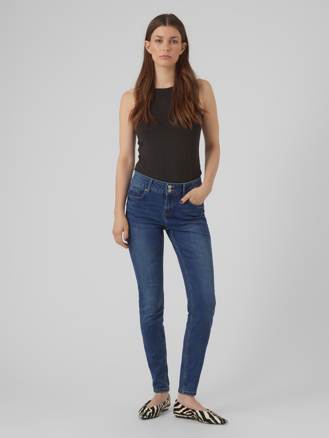 VMKIMMI Mid Rise Slim Fit Jeans
