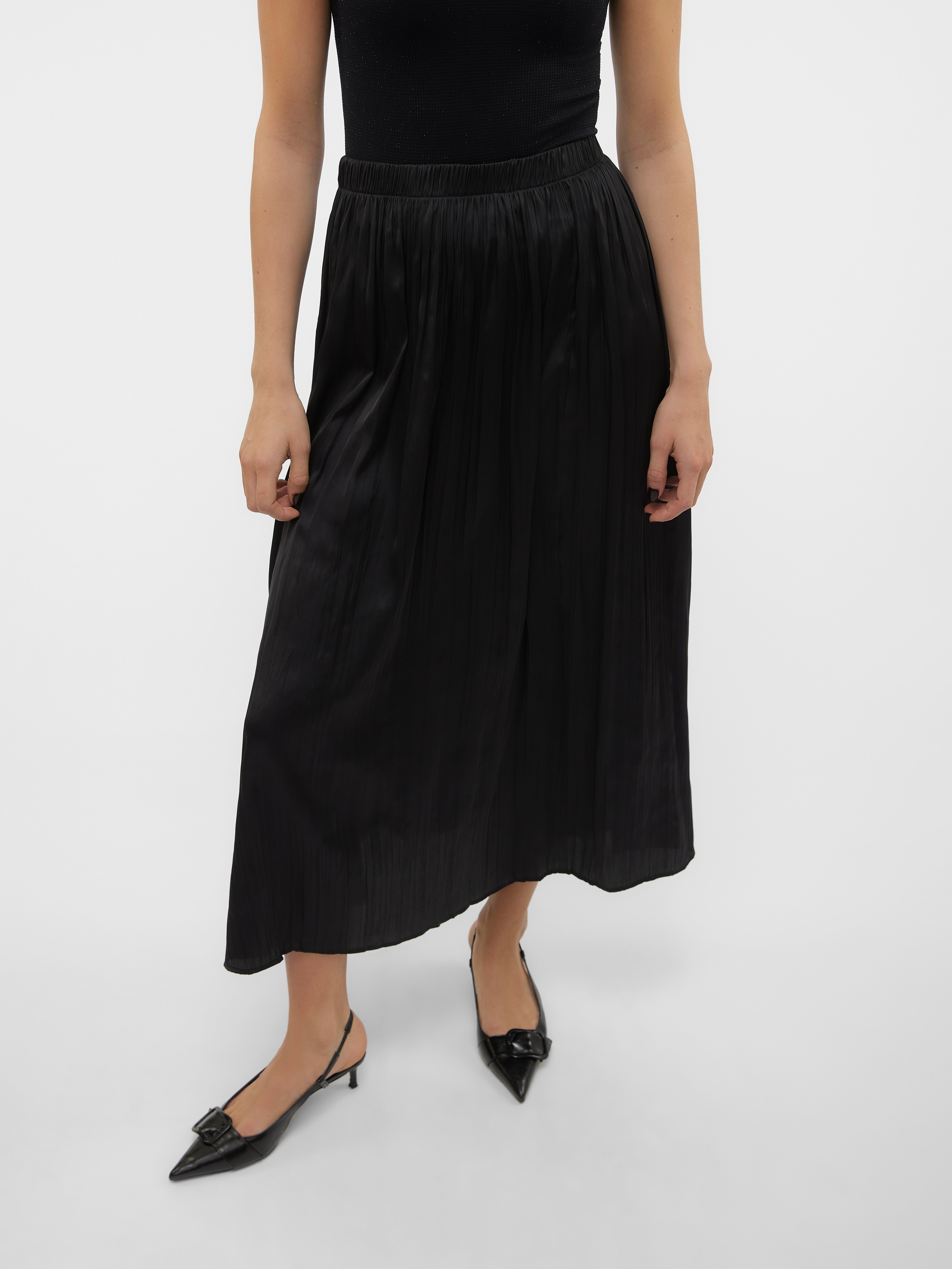 VMBETTI Hohe Taille Langer Rock