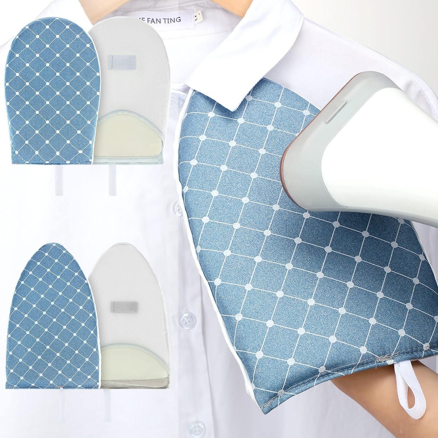 TOPMELON Bügelbrett Bügelmaschinenhandschuhe mit Fingerschlaufen, 2 Stück