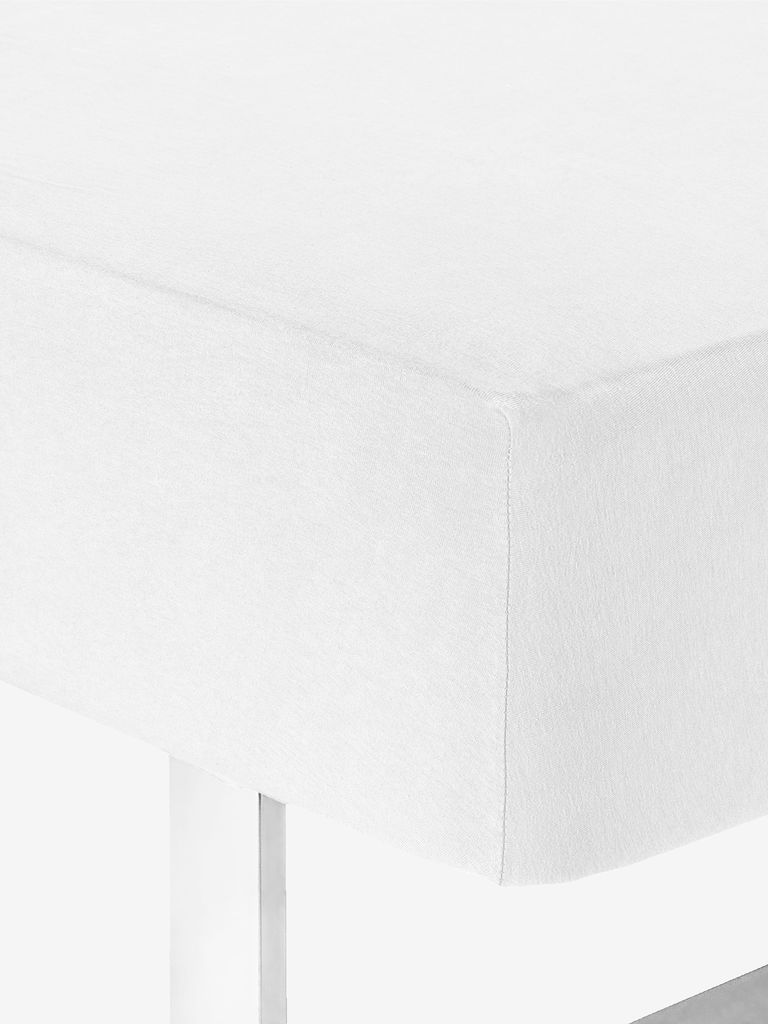 JANNE basic Jersey sheet JANNE 90x200x30cm biały