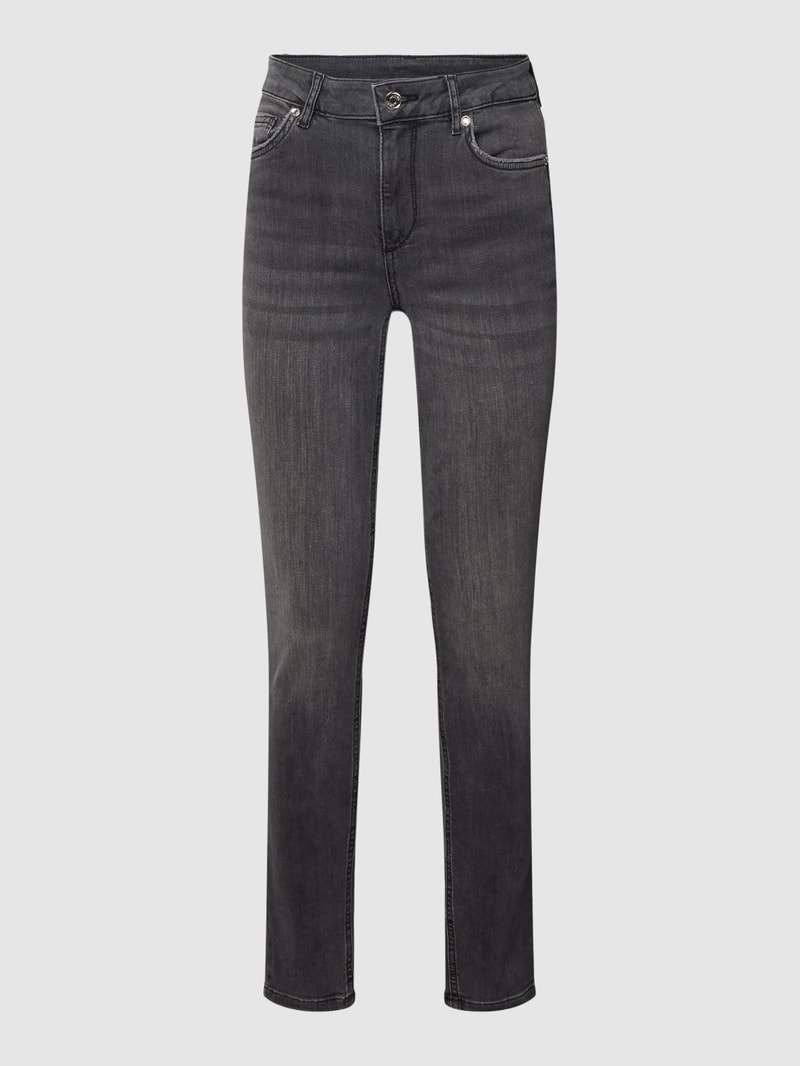 Jeans im 5-Pocket-Design Modell 'DIVINE' in schwarz