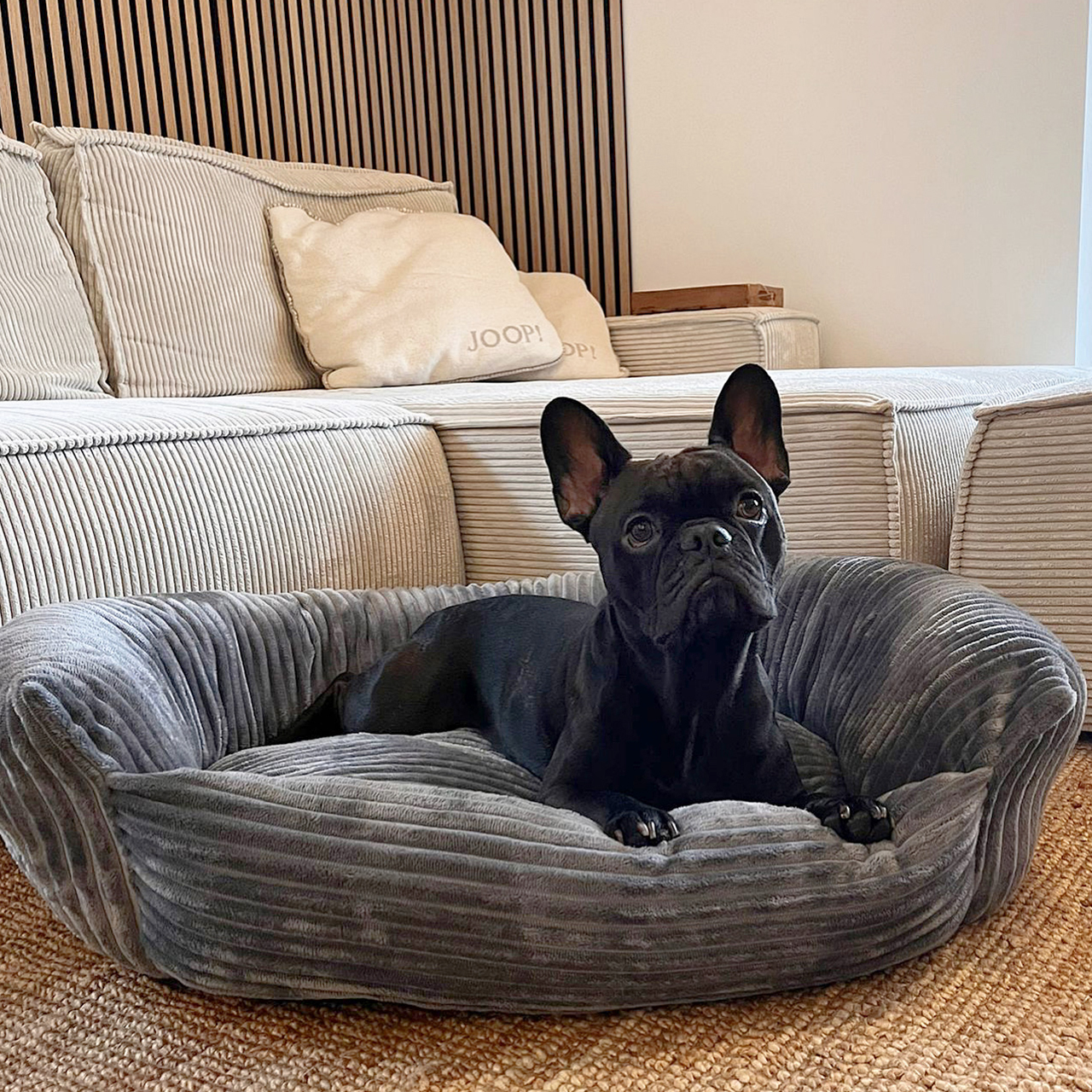 Wallace & Jones Hundebetten Wallace & Jones Hundebett Cordo dunkelgrau L