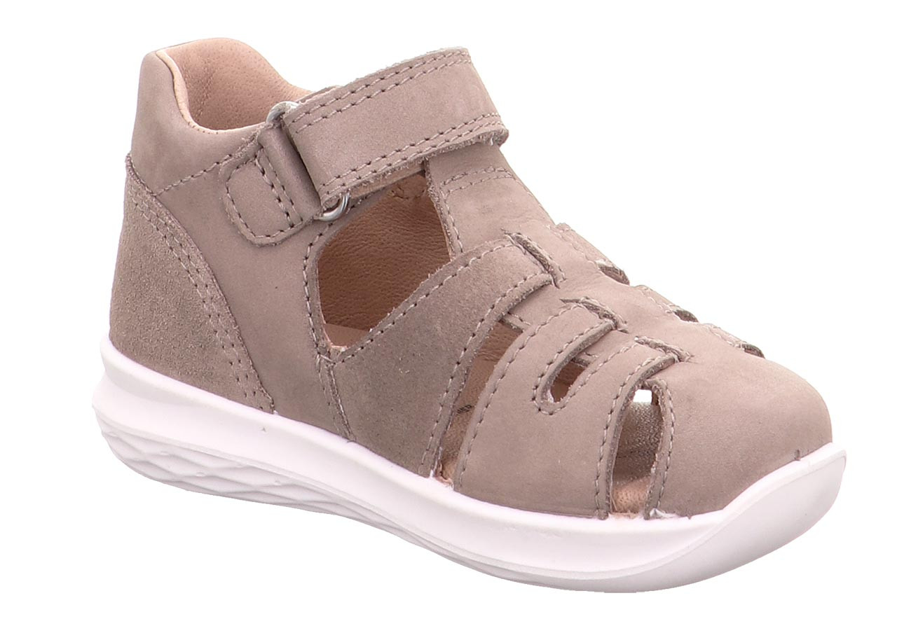 BUMBLEBEE - Beige Sandale mit Klettverschluss