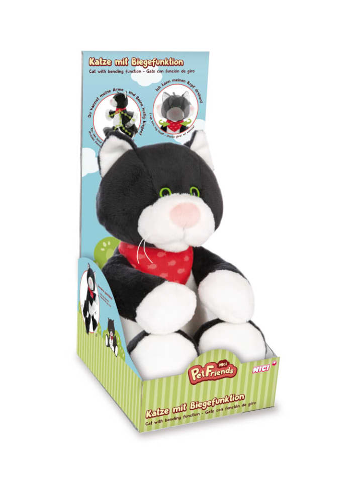 Nici Kuscheltier Katze Pepper mit Biegefunktion in Geschenkverpackung, ab 1 Jahr günstig kaufen onesize