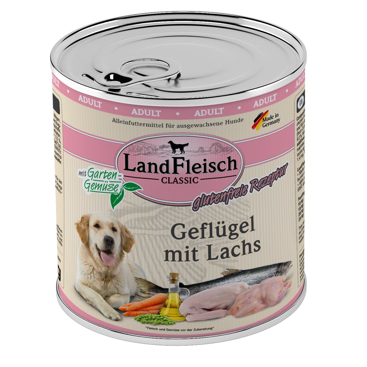 LandFleisch Dog Classic Geflügel mit Lachs kaufen bei ZooRoyal