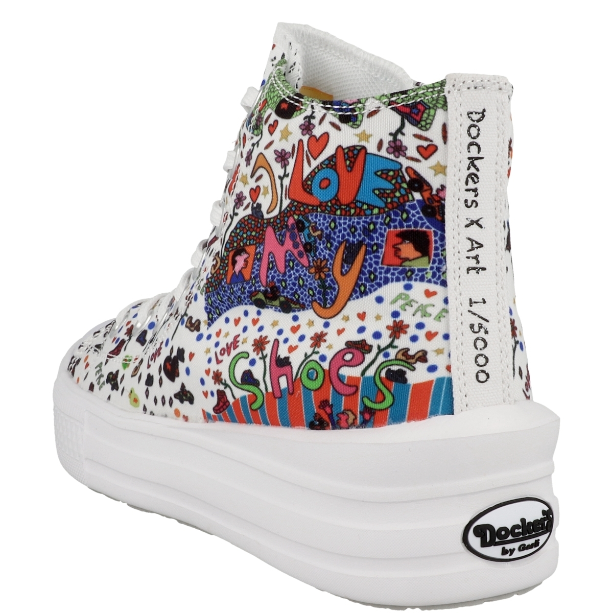 Dockers by Gerli 50VL202 X Art Limited Edition Sneaker mid weiss