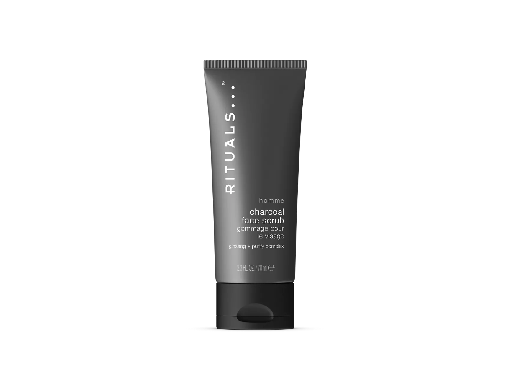 Gommage visage au charbon pour homme 70 ml