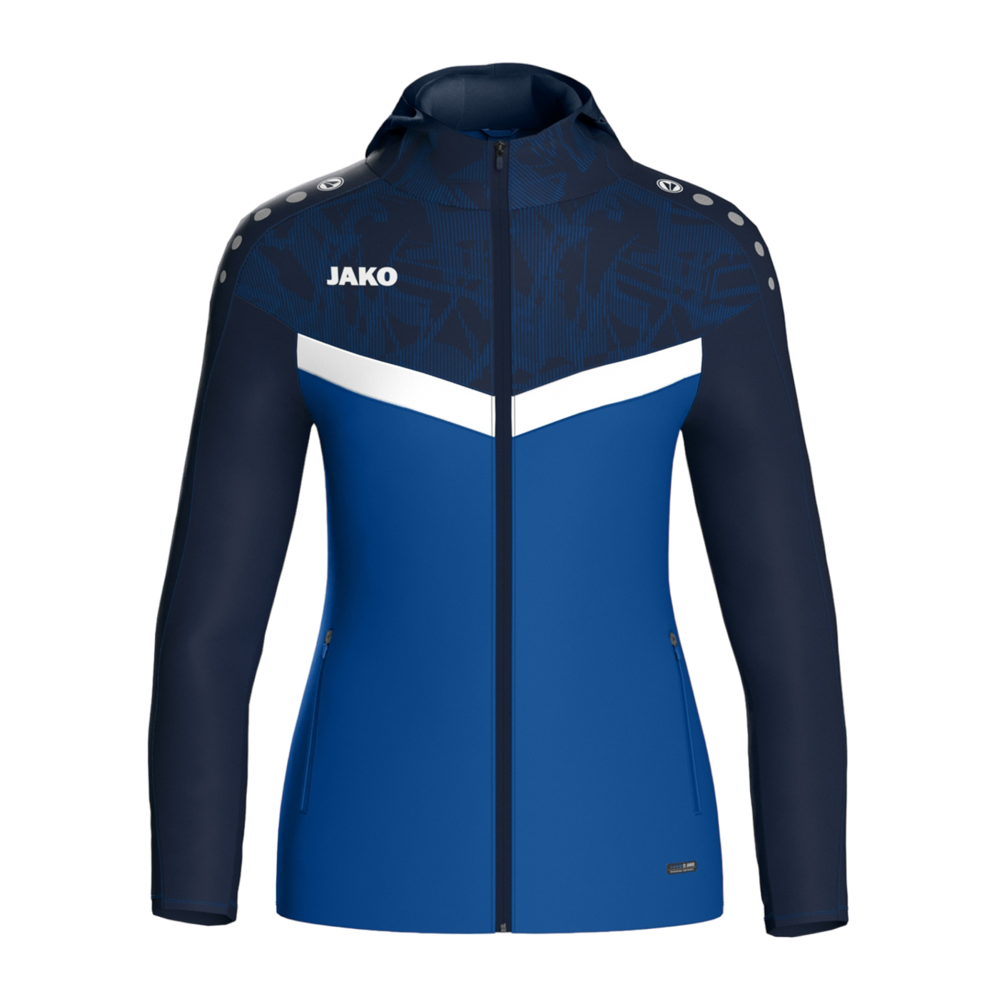 JAKO Iconic Kapuzenjacke Damen Blau F403