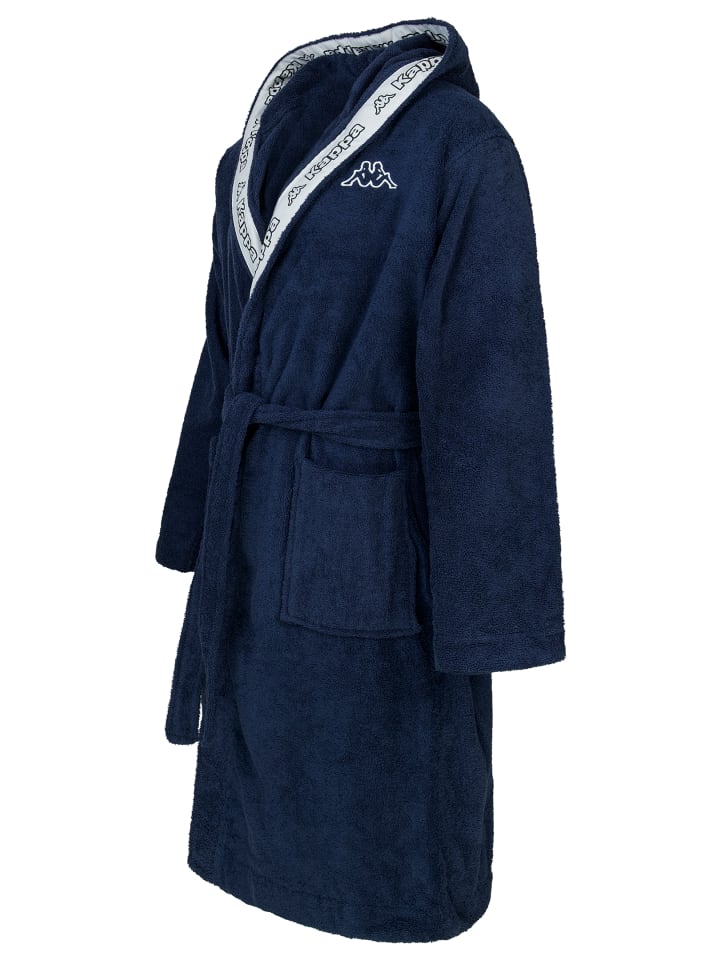 Kappa Bademantel Bathrobe Unisex in Blau günstig kaufen