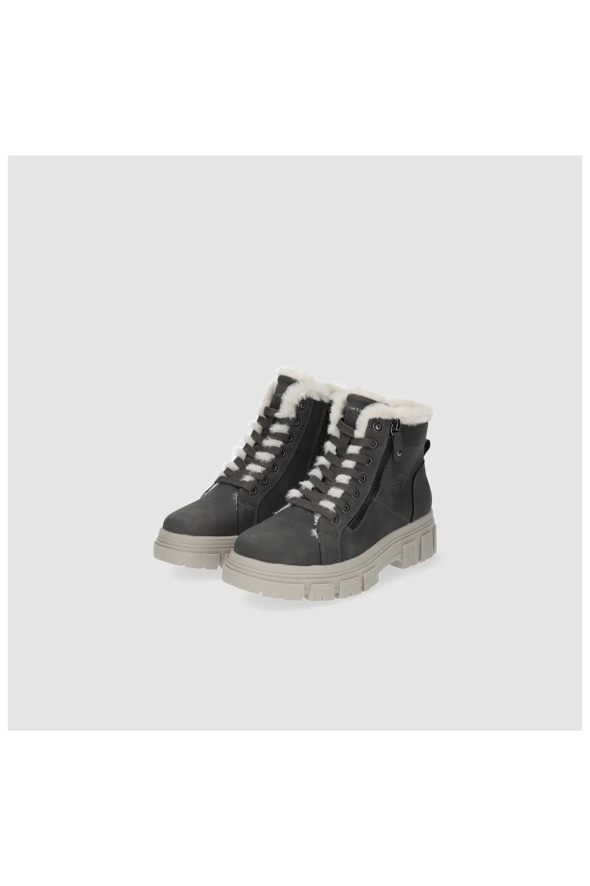 Tom Tailor  Stiefelette - Grau - Blockabsatz