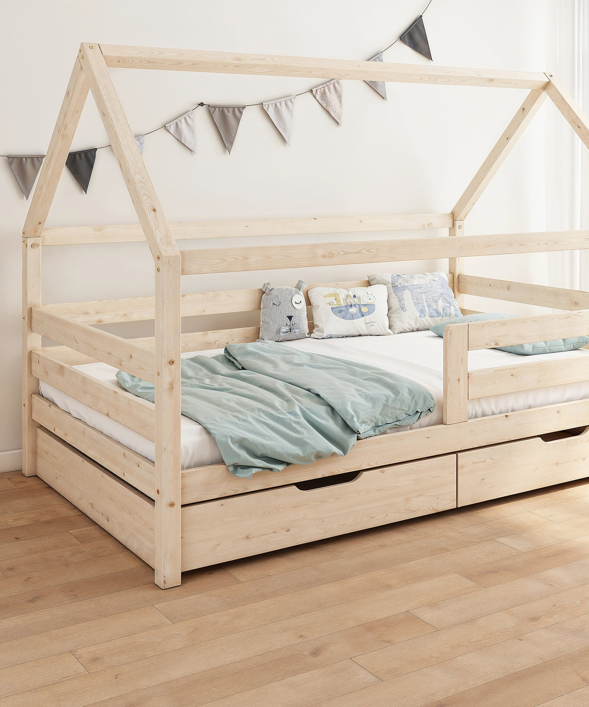 Hausbett Kiefer K3 Natur
