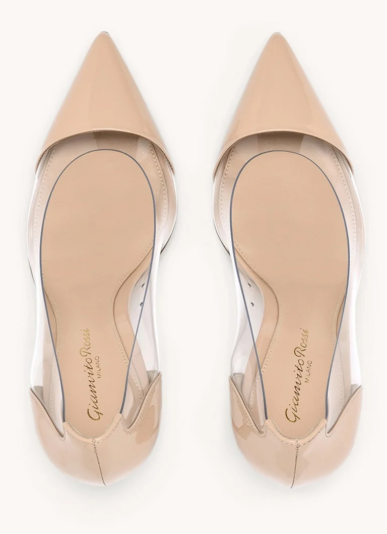 Gianvito Rossi Plexi patent leather pump