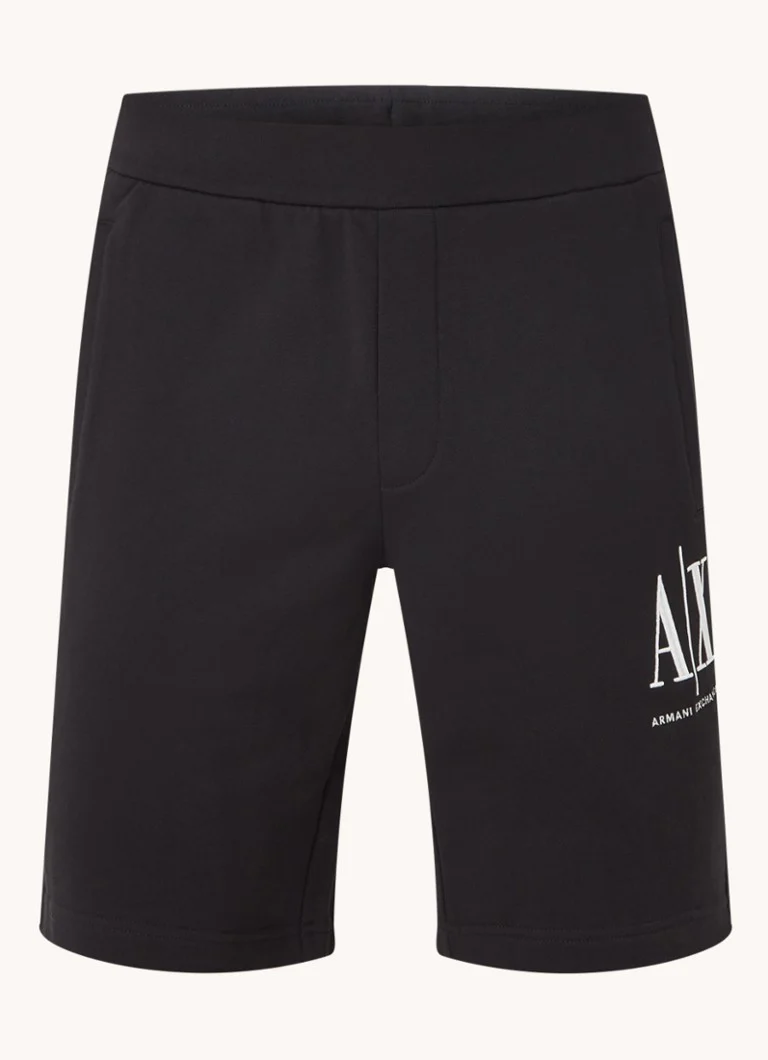 Armani Exchange taisna piegriezuma sporta šorti ar izšuvumu no logotipa un sānu kabatām