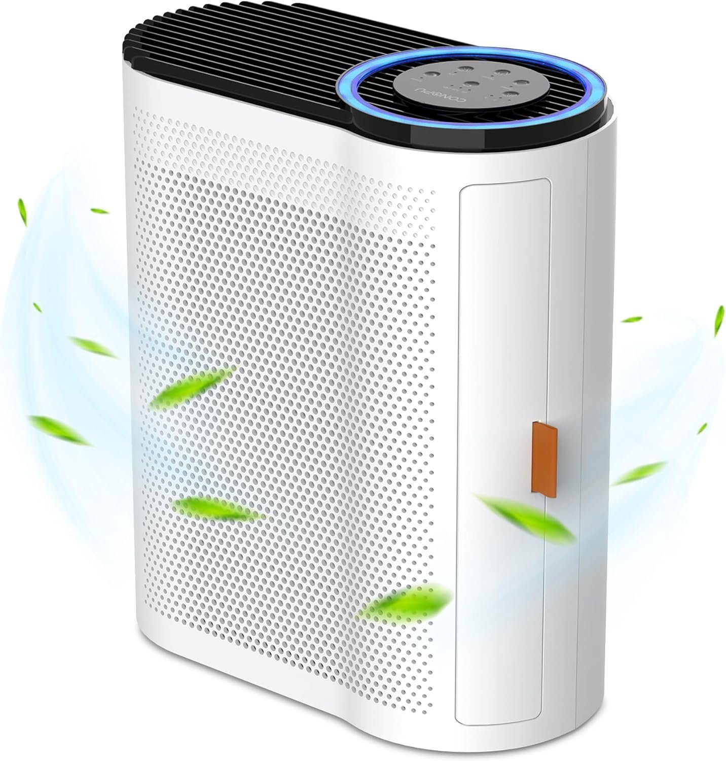 CONOPU Luftreiniger Allergiker HEPA H13 Filter, CADR 230m³/h, up to 50, für 50 m² Räume, IntelligenteLuftreinigung:Echtzeitüberwachung Raucherzimmeroptimierung