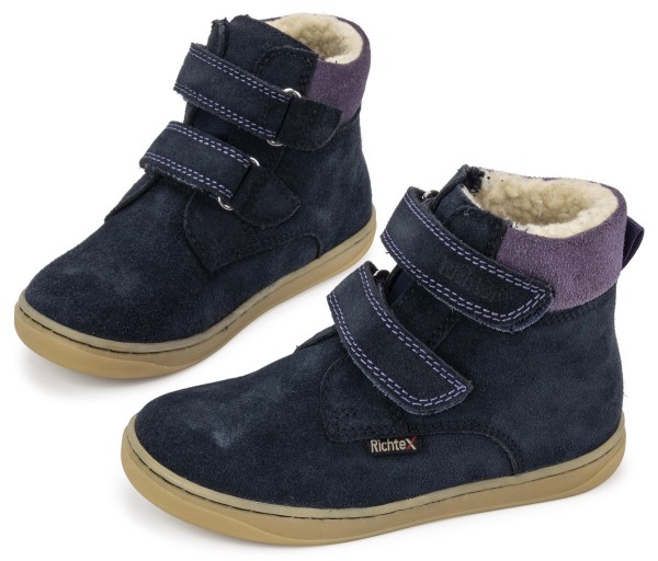 Richter ~ Winterstiefel Klett + Tex ~ Marine/Ametista