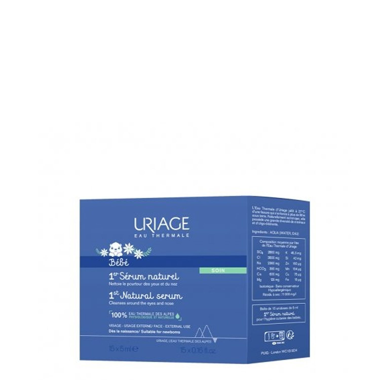 Uriage Bébé 1er Sérum Naturel 15 x 5 ml
