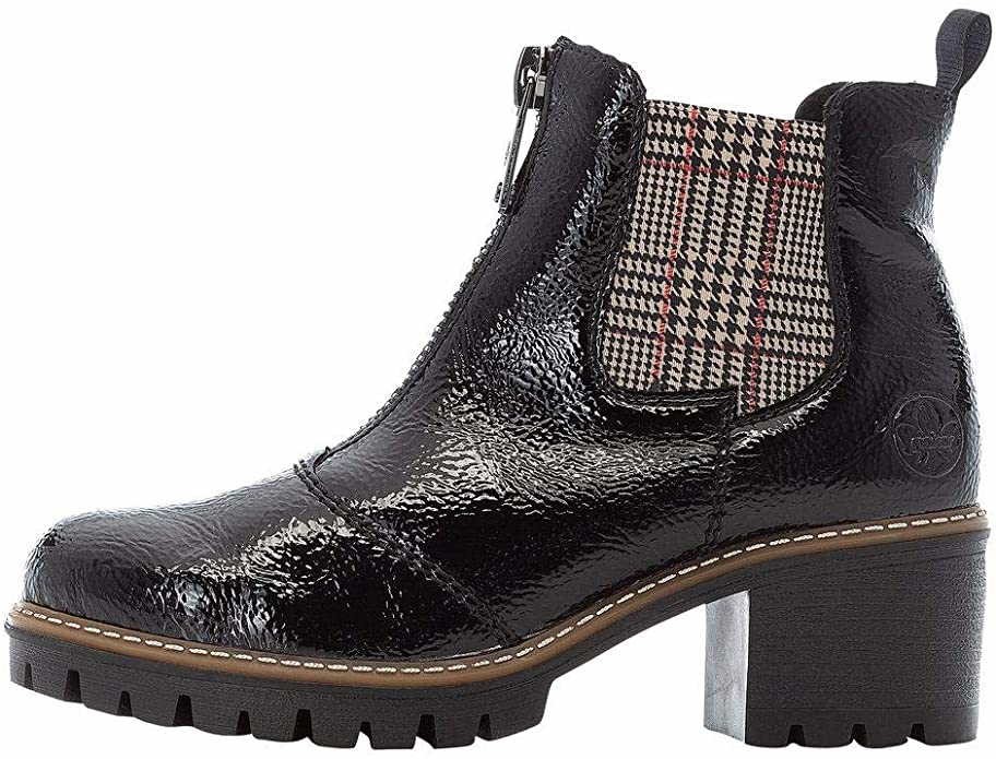 RIEKER Chelsea Boot schwarz LAGRO black/karo