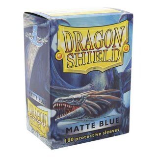 Schutzhüllen Dragon Shield Matte: Blau 66x92mm (100 Stück)