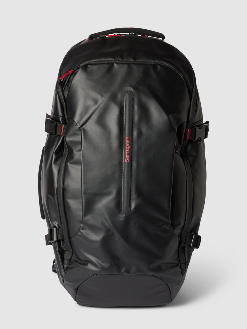 Rucksack mit Label-Detail Modell 'ECODIVER' in schwarz