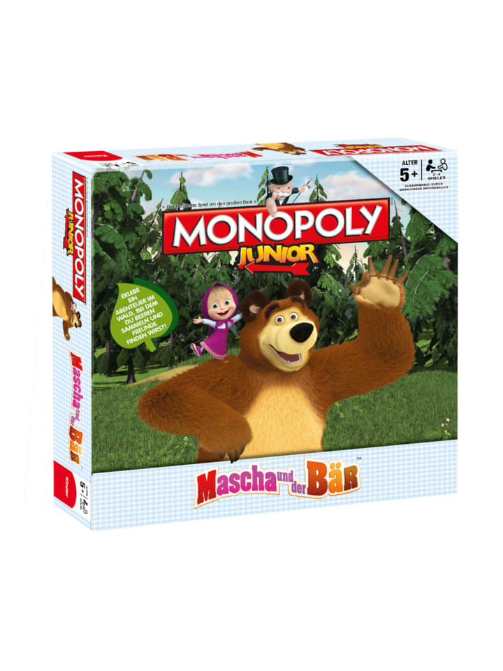Winning Moves Monopoly Junior Masha und der Bär Brettspiel Gesellschaftsspiel Spiel in bunt günstig kaufen onesize