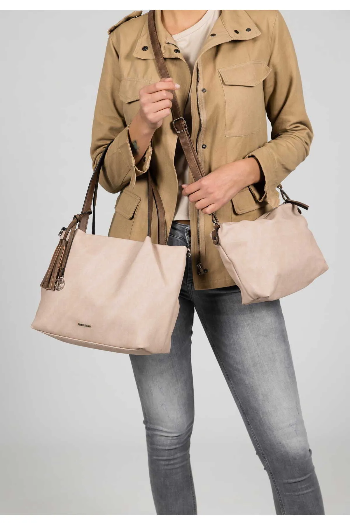 Emily & Noah  Handtasche - Rosa - Unifarben