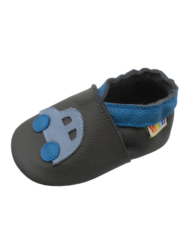 Yalion Leder-Krabbelschuhe 