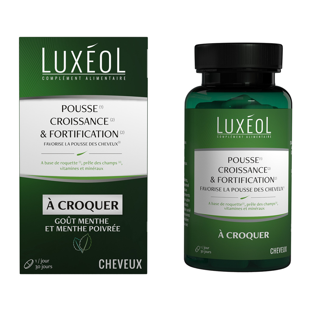 Luxéol Luxéol Pousse Croissance et Fortification (à croquer) Complément alimentaire