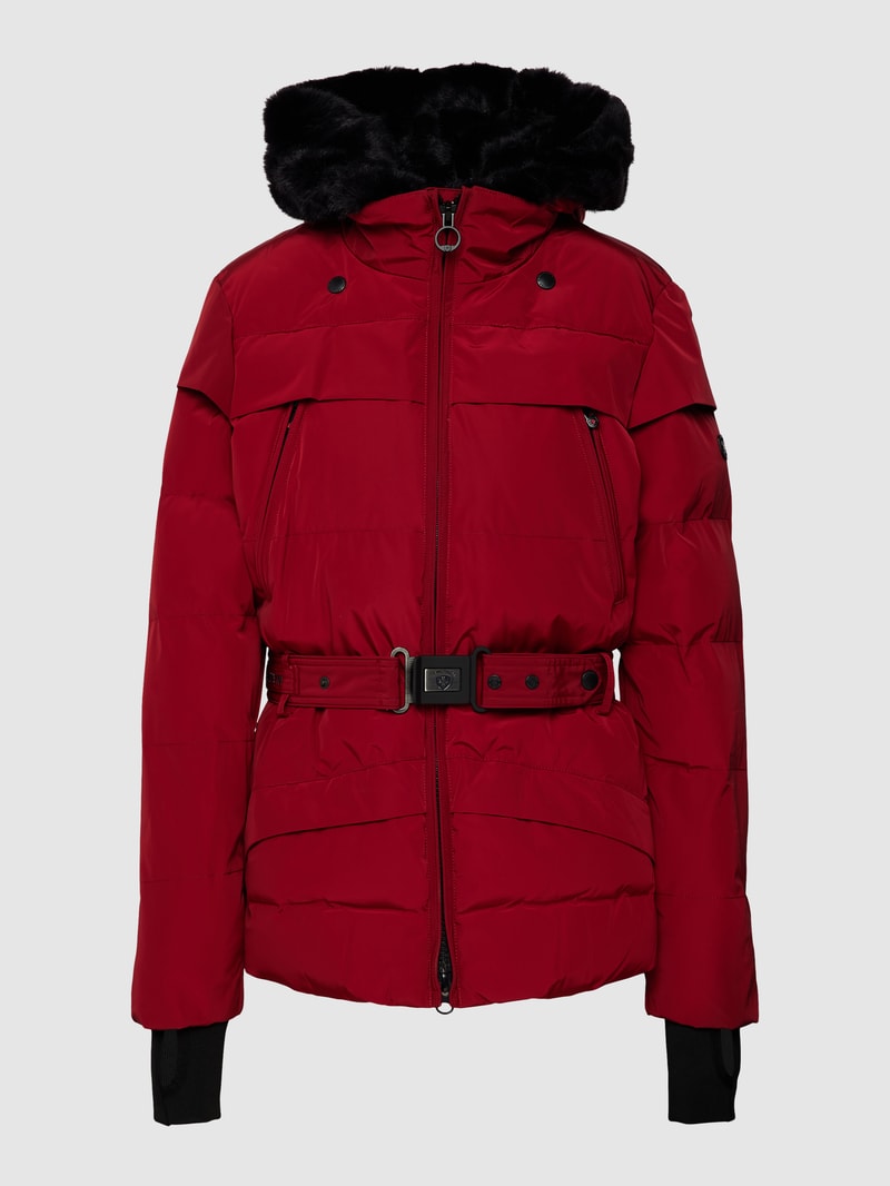 Tivana 382 Funktionsjacke mit Webpelz in dunkelrot