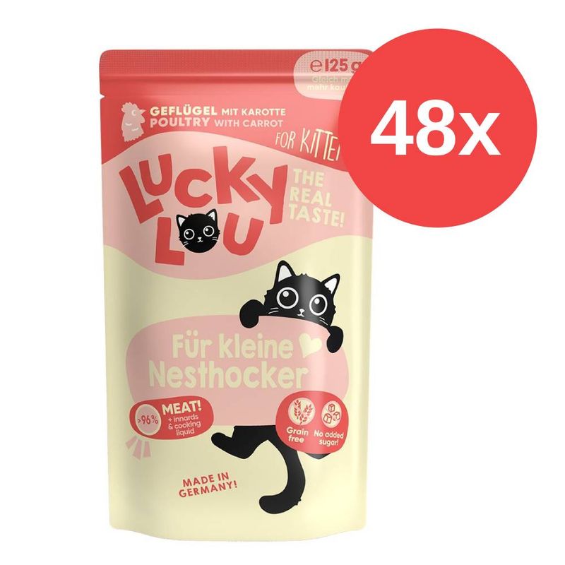 Sparpaket Lucky Lou Kitten 48 x 125 g zu TOP-Preisen | bitiba %