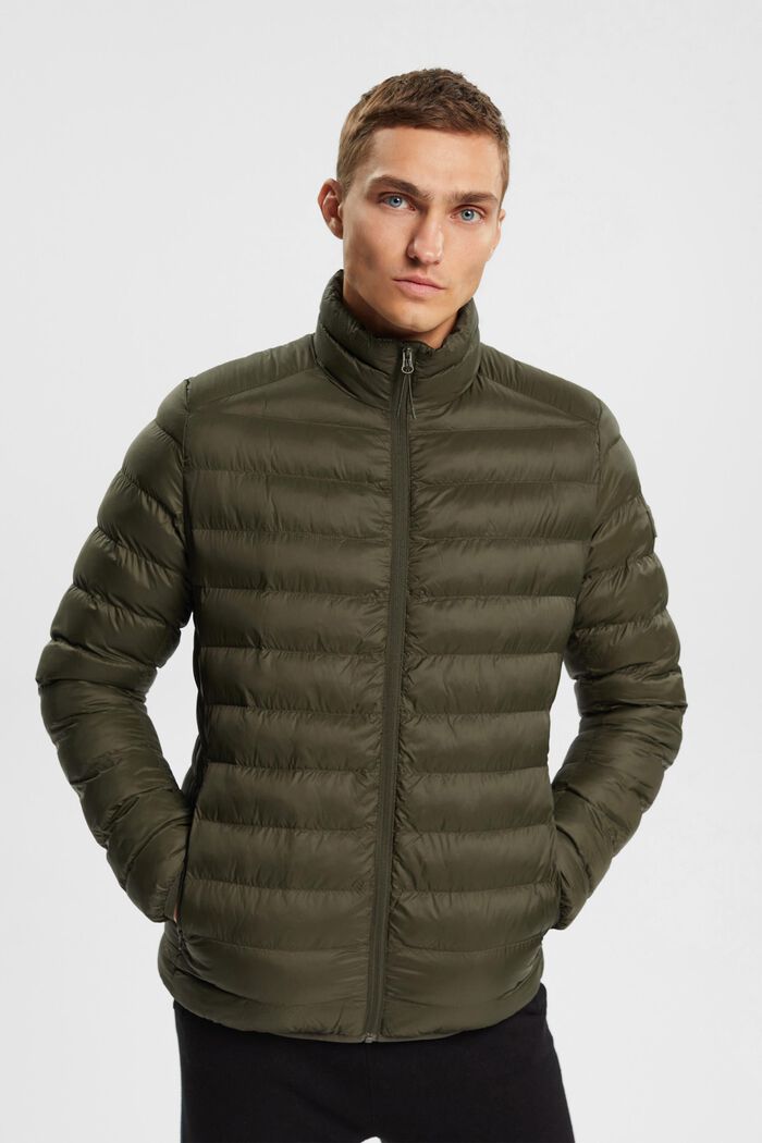 Steppjacke mit hohem Kragen
