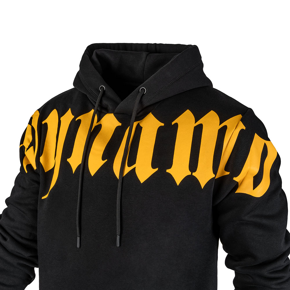 Herren Kapuzensweater PATTERN DYNAMO schwarz-gelb