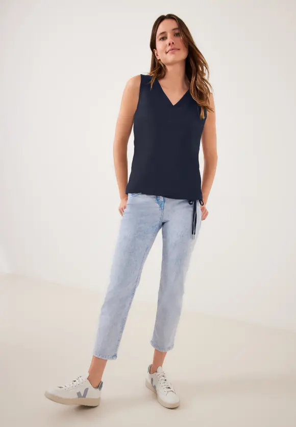 CECIL Jersey Spitzendetail Top