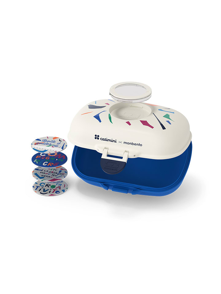 Monbento Snackbox in Weiß/ Blau - 600 ml günstig kaufen onesize