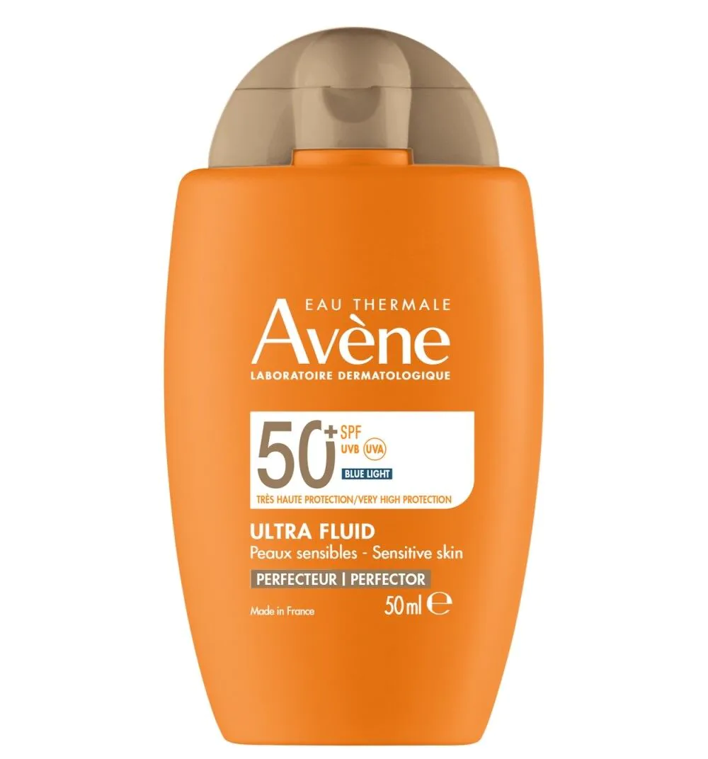 Avene Sun Ultra Fluid Perfection SPF50+ Αντηλιακό Προσώπου με Υγρό Προσώπου για Όλο το Χρώμα SPF50+