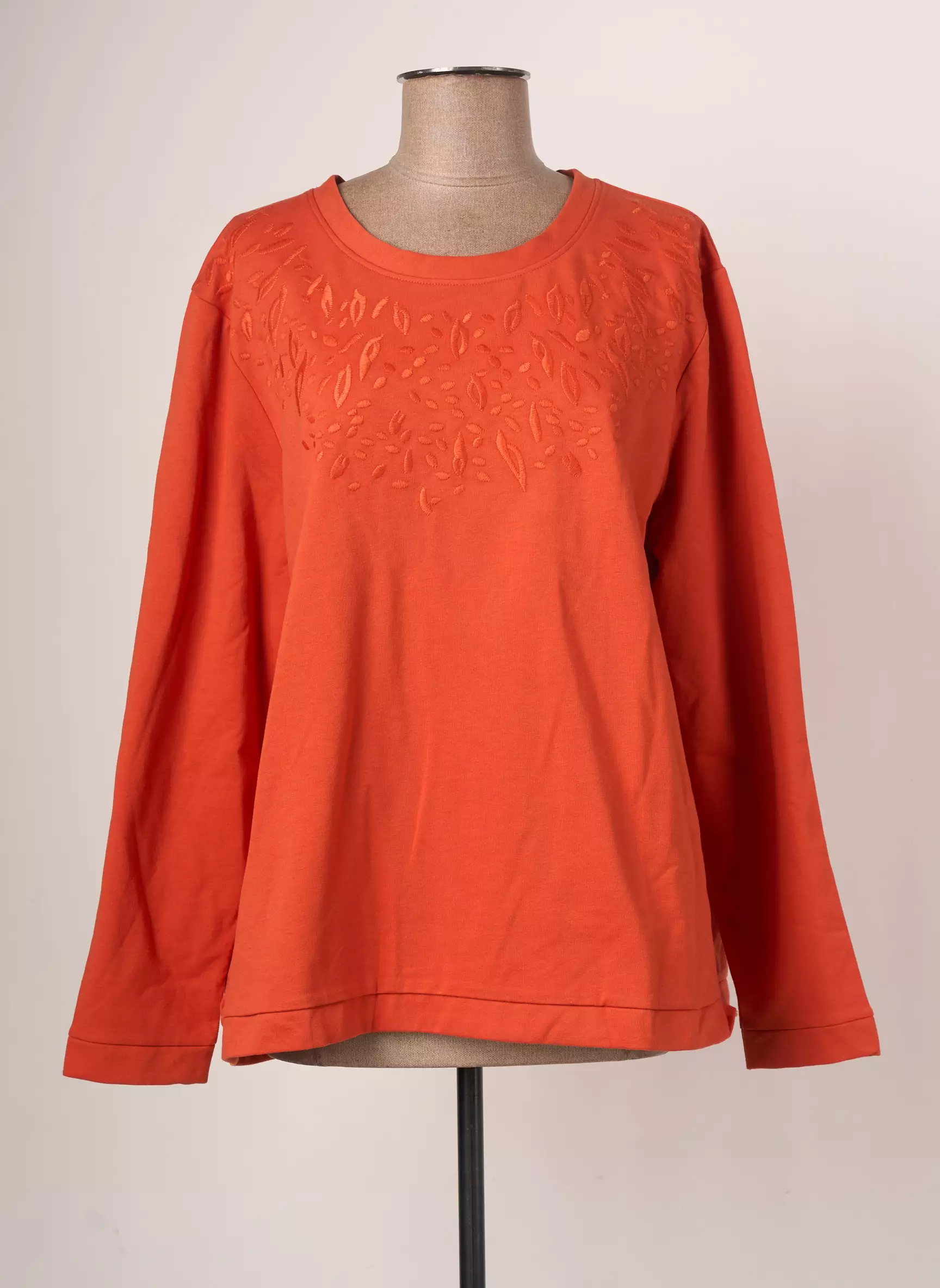Damart Sweats Femme couleur orange
