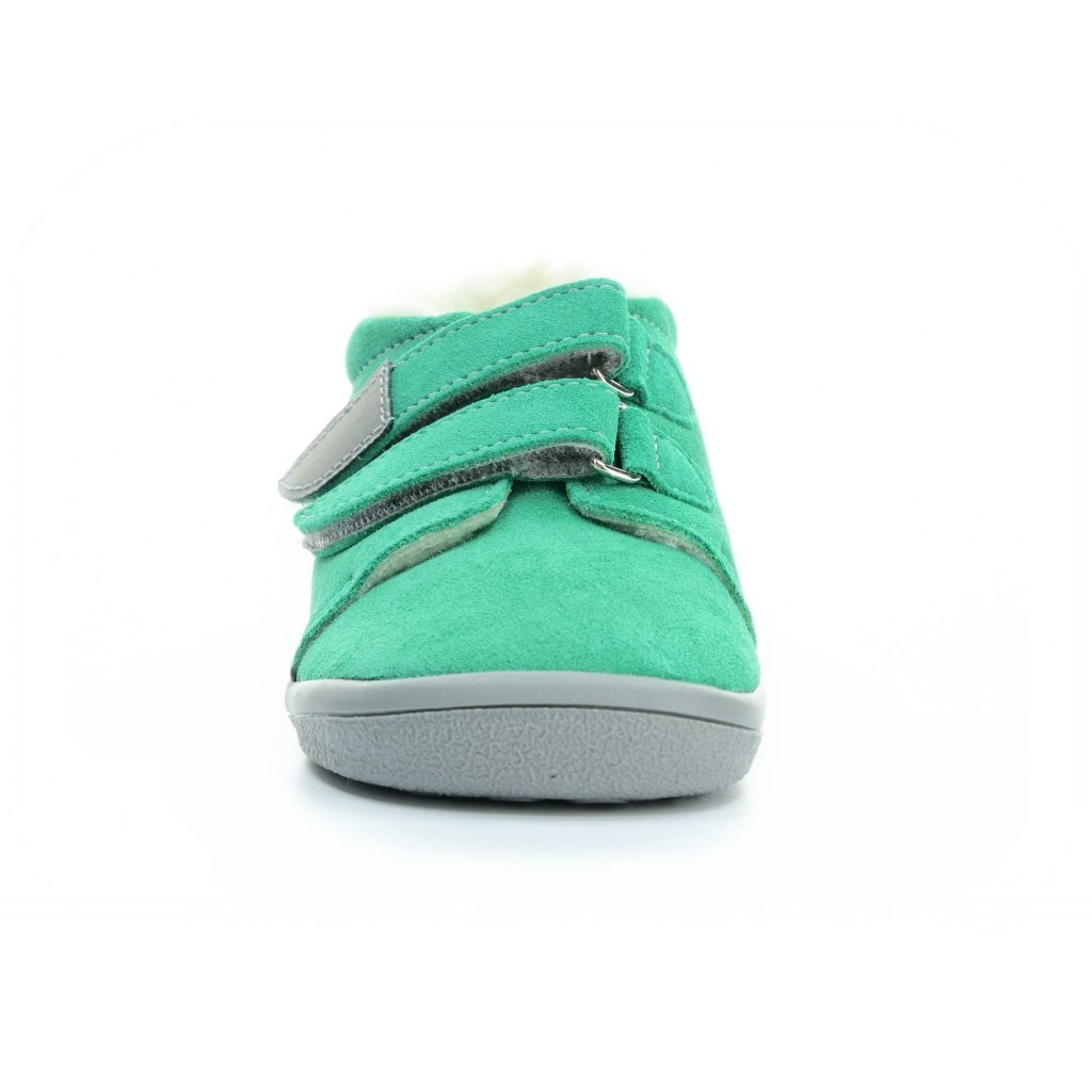 Beda Sam mit Membran und Hinterkappe (BF 0001/MK/OP) grüne Winterbarfußschuhe