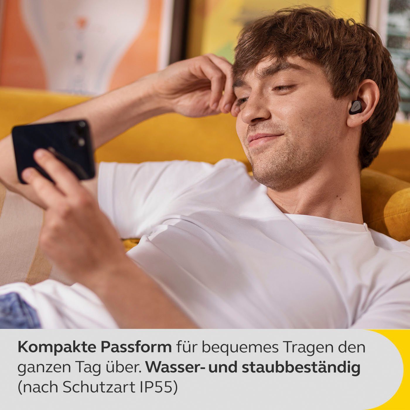 Jabra Elite 5 wireless In-Ear-Kopfhörer (Active Noise Cancelling (ANC), Alexa, Google Assistant, Siri, Bluetooth, mit hybrider aktiver Geräuschunterdrückung (ANC)