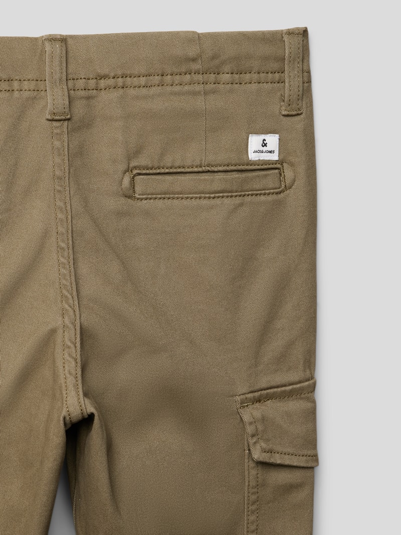 Cargohose mit Knopf- und Reißverschluss Modell 'MARCO' in schilf