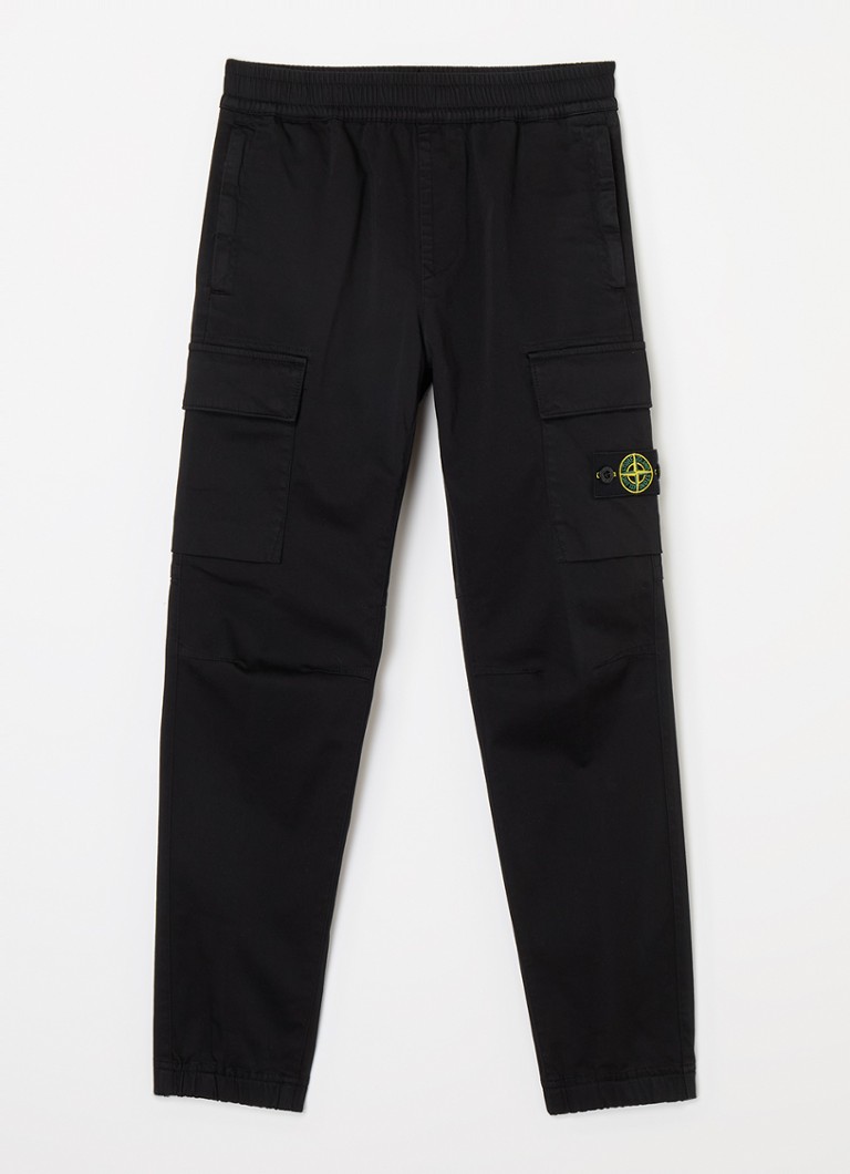 Pantaloni cargo conici Stone Island 30812 cu logo