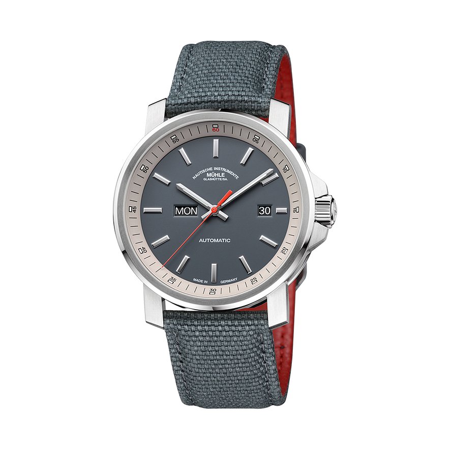 Mühle-Glashütte Herrenuhr 29er Big Tag/Datum
