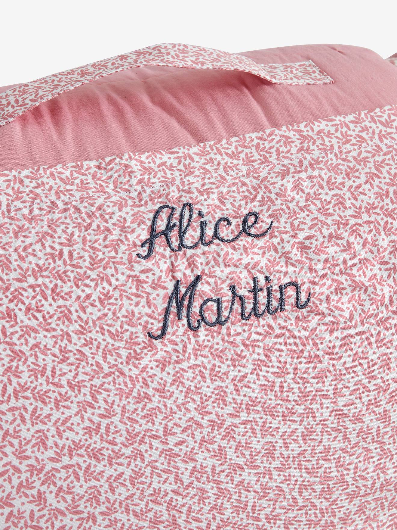 Couchage de sieste maternelle MINILI PRINCESSE NATURE personnalisable rose